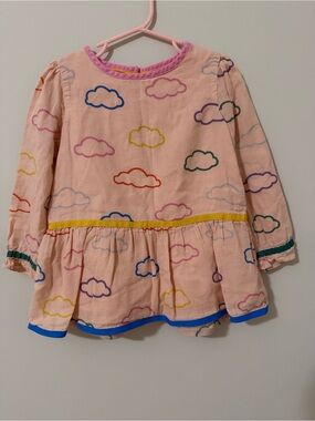 Mini Boden Pink and Yellow Girls Top